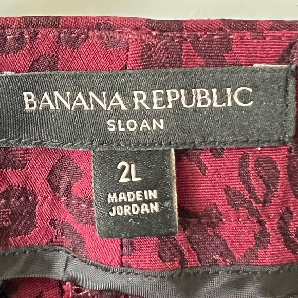 Banana Republic slim red and charcoal grey pants. Size 2 - Picture 3 of 3
